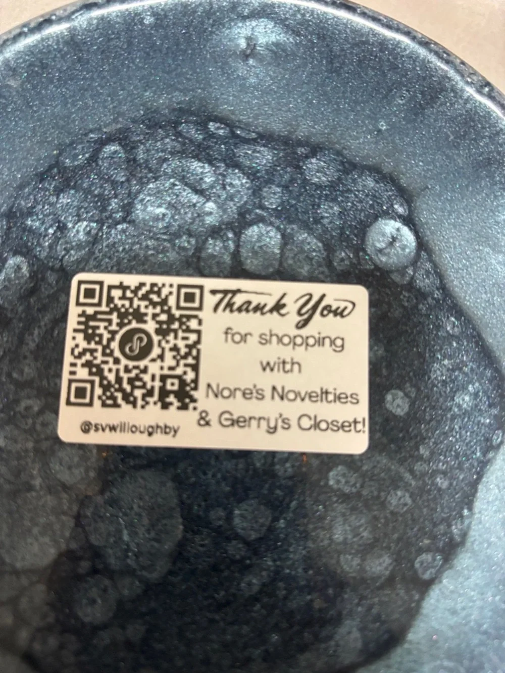 NORE’S NOVELTIES Handcrafted Serving/ Decor Bowl “FAITH CAN MOVE MOUNTAINS”